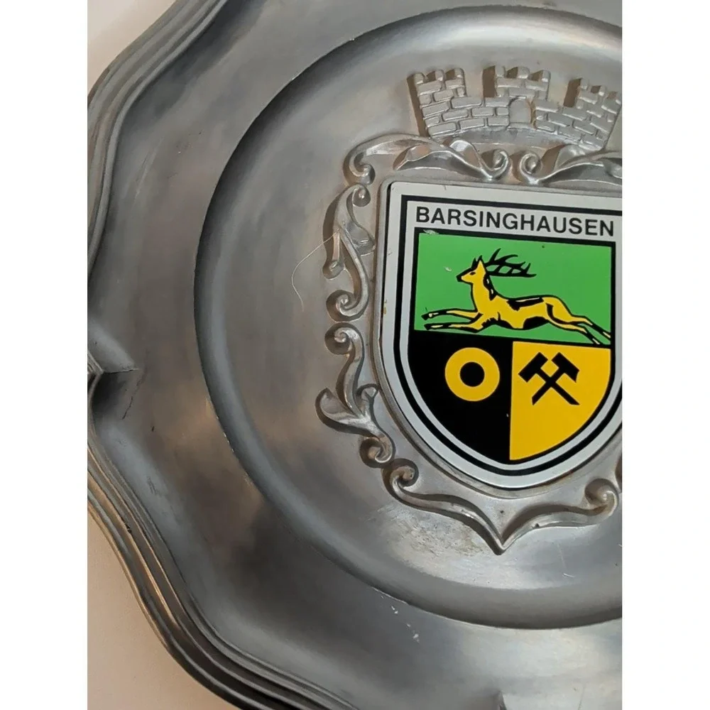 Barsinghausen Germany Pewter Wall Plate 8